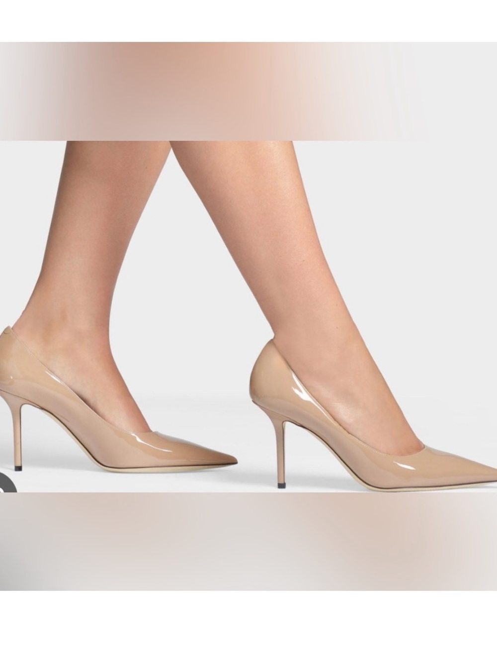 Jimmy Choo Patent Leather Nude Pumps Size 40 (Us 9-9.5)